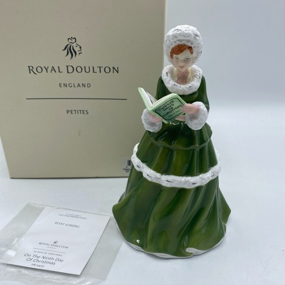 Royal Doulton Other - Royal Doulton Signed The Twelve Days Of Christmas Figurine ON THE 9th DAY Englan